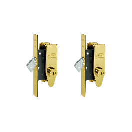 Banham M2002 Deadlock Set Polished Brass
