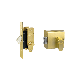 Banham FD5000 + M2003 Lock Set Satin Brass