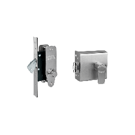Banham FD5000 + M2003 Lock Set Satin Chrome