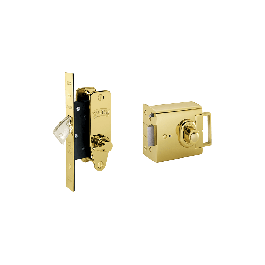 Banham EL4000 + M2003 Lock Set Polished Brass