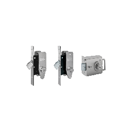 Banham L2000 + M2002 + M2003 Lock Set Satin Chrome