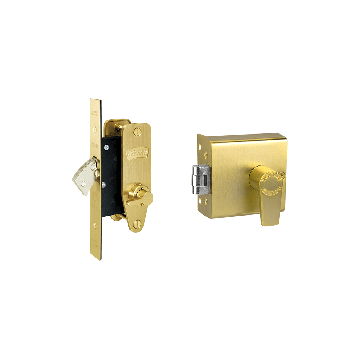 Banham FD5000 + M2003 Lock Set Satin Brass