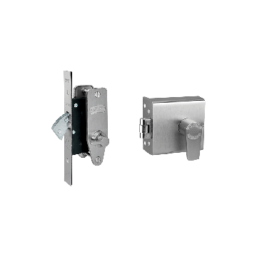 Banham FD5000 + M2003 Lock Set Satin Chrome