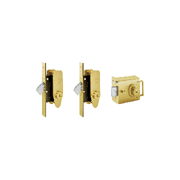 Banham L2000 and M2002 (x2) Lock Set Satin Brass