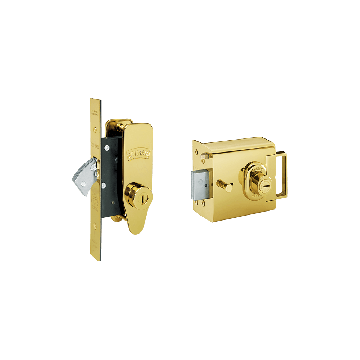 Banham L2000 and M2002 Lock Set Polished Brass