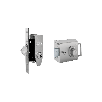 Banham L2000 and M2002 Lock Set Satin Chrome