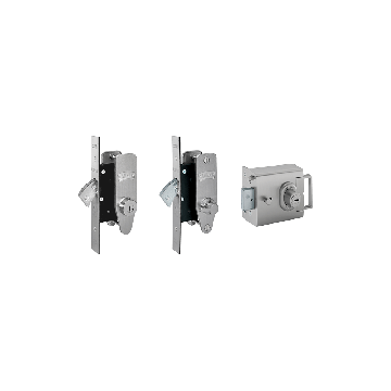 Banham L2000 + M2002 + M2003 Lock Set Satin Chrome
