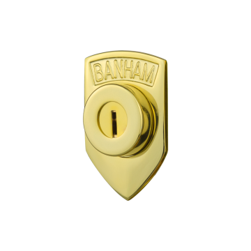 Banham NS3000 Door Rose - Polished Brass