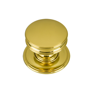 Marylebone Centre Door Knob Polished Brass